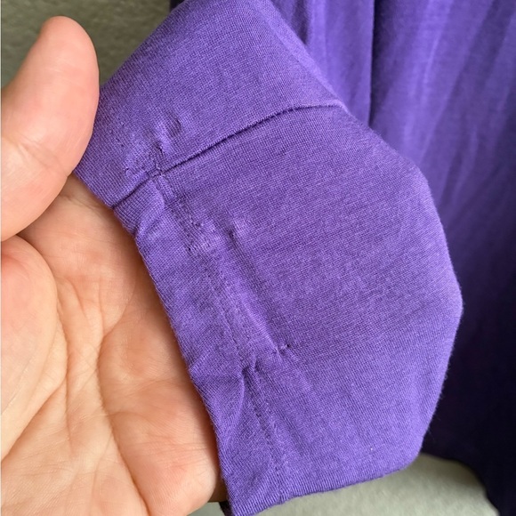 Ralph Lauren Women's Purple Viscose Jersey Knit
Cutout Cold Shoulder Top M - Picture 10 of 11